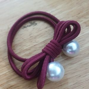Hair Tie,M,Burgundy